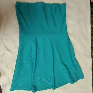 Strapless Green Dress